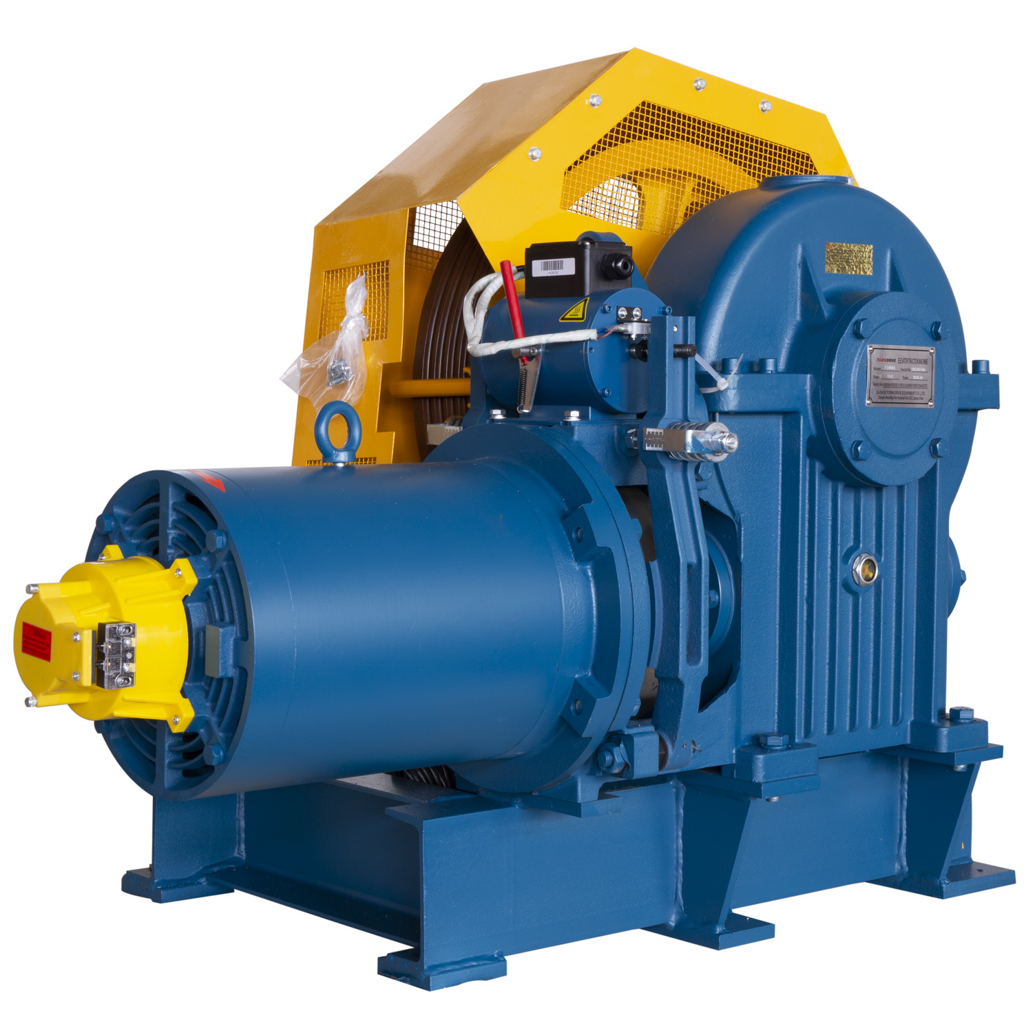 Left or Right Geared Elevator Traction Machine