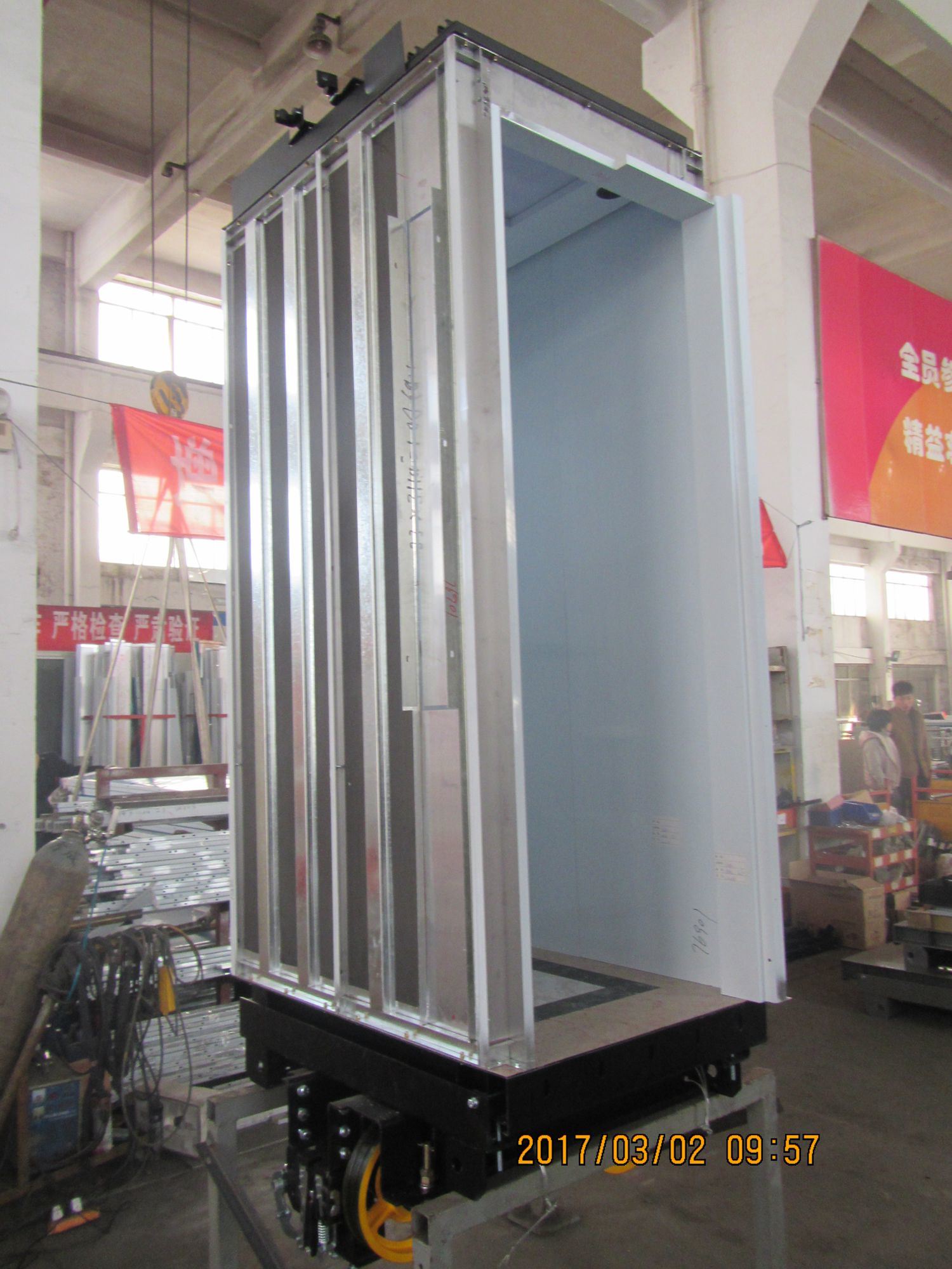 Decorative Etching Stainless Steel Elevator Cabin Decoration