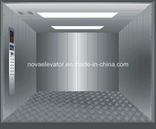 Large Capacity Cargo Elevator Cabin with Hairline Stainless Steel
