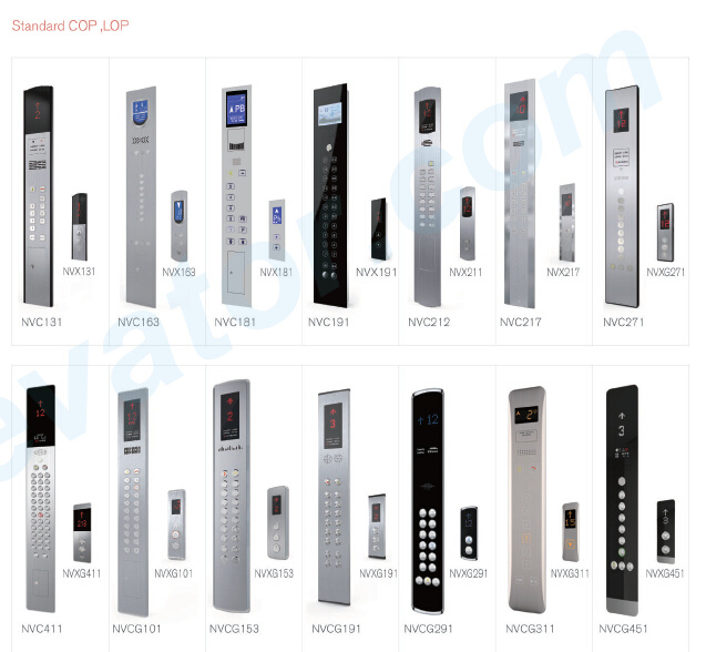 Standard & Wall Mounted 1.00-2.00m/S Elevator Operator Stainless Steel Cop