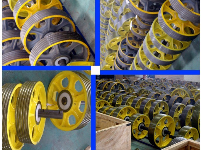 Elevator safety Rope Pully Wheel Traction Deflector Sheave