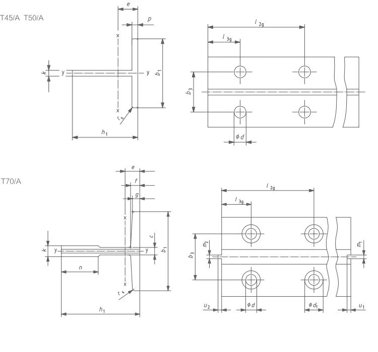 Supply T45/a T50/a T70/a Stainless Steel Elevator Cold Drawn Guide Rail with High Quality