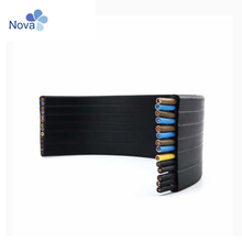 Copper Conductor Rubber Insulated 0.5mm2 X12 Core Flat Traveling Cable for Elevator