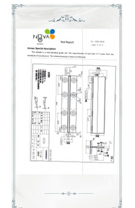 Elevator guide rail Certificate