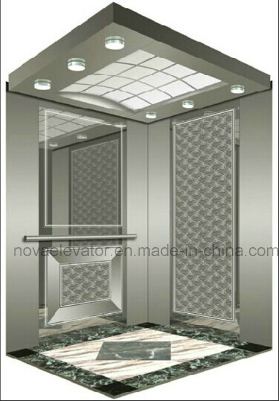 Mrl Standard Type Passenger Lift Elevator with Stainless Steel Cabin