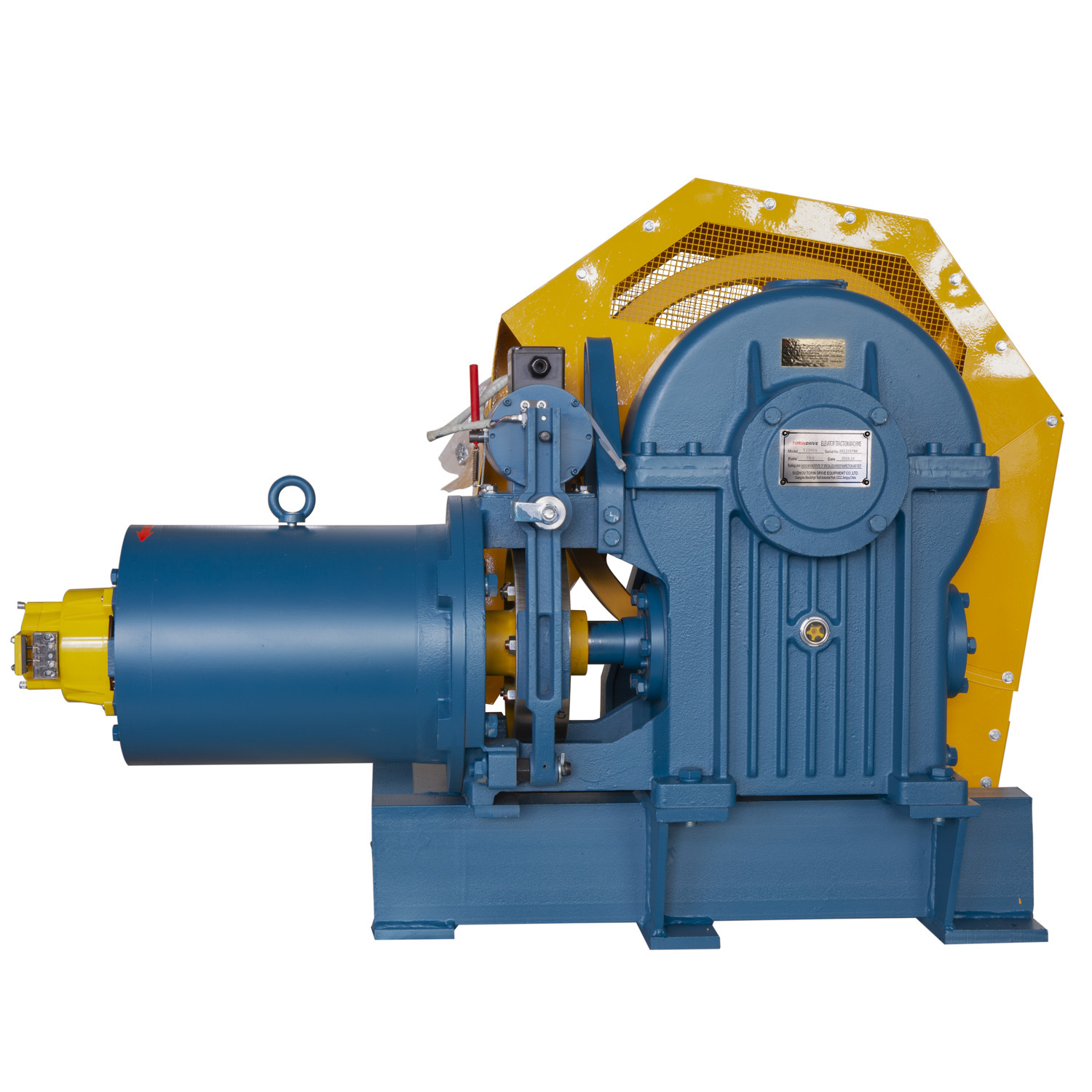 Left or Right Geared Elevator Traction Machine