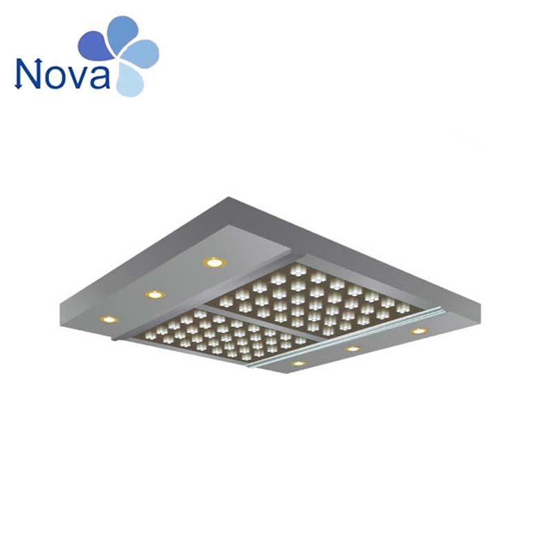 < 1.0m/S AC Nova Wooden Case Compound Elevator Spare Part Ceiling