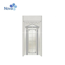Full Glass Door Panel and Hair Stainless Steel Door Panel