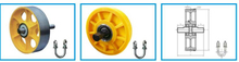 Elevator safety Rope Pully Wheel Traction Deflector Sheave
