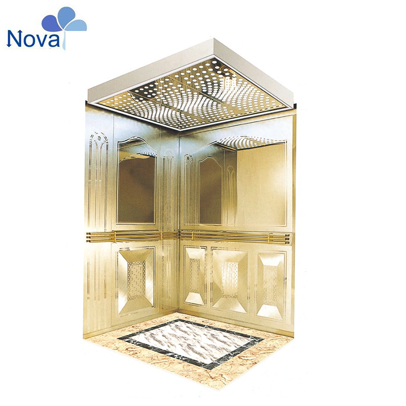 Customized Design Stainless Steel Metrial Passenger Elevator Cabin