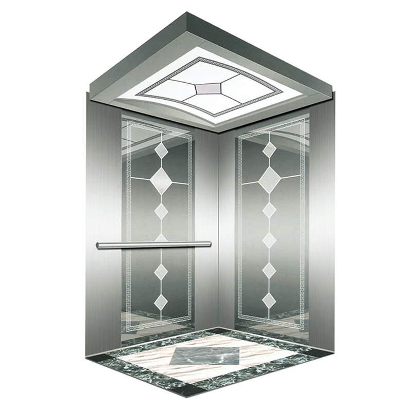 Metal Office Building Stainless Steel Material Elevator Cabin Design