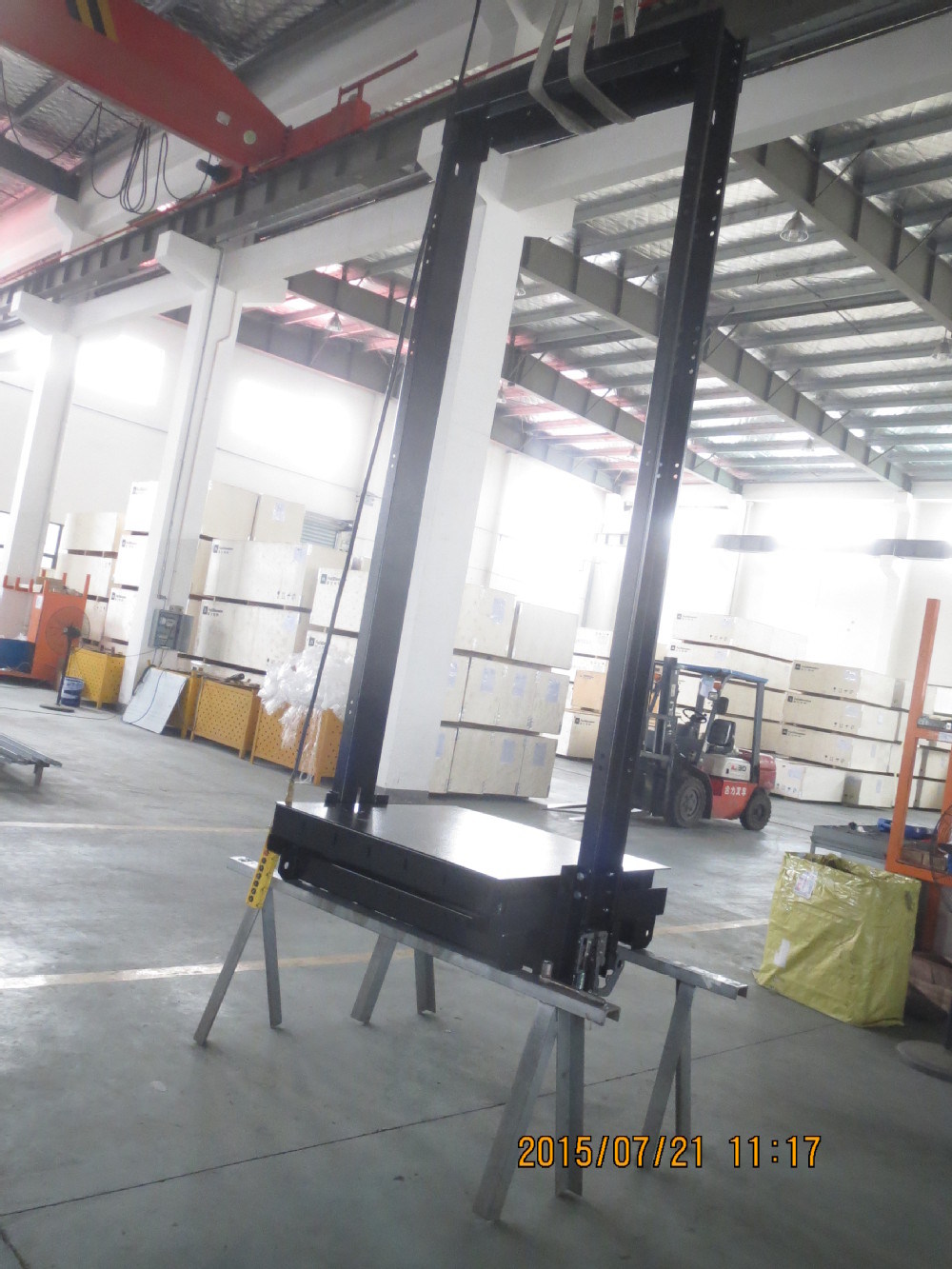 Small Machine Room Kone Passenger Lift with Mirror Etching Cabin