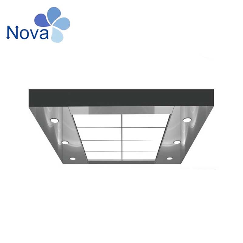 Elevator Decoration Lift Car Ceiling for Panoramic Cabin with LED Light