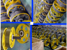 High Quality Elevator Traction System Cast Iron Deflector Sheave Spare Parts for Lift