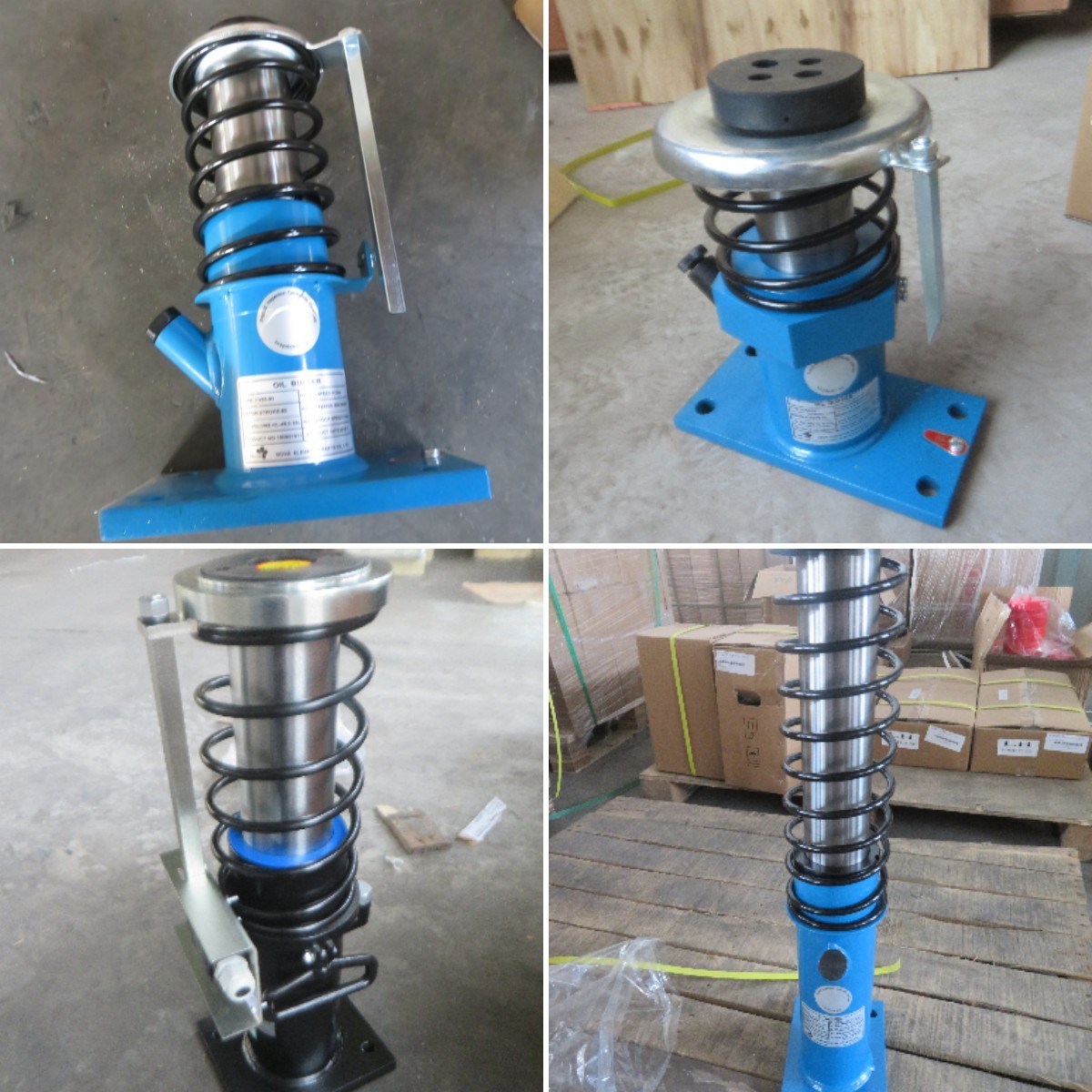 450-1600kgs Lift Elevator Safety Part Elevator Oil Buffer with Spring