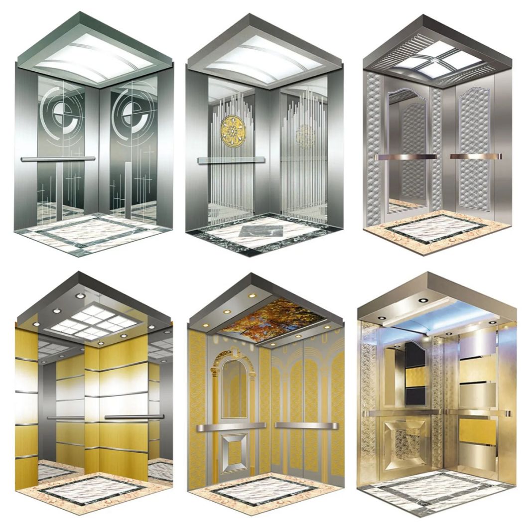 High Quality China Vvvf 450-1600kgs 6-21 Persons Passenger Lift Elevator