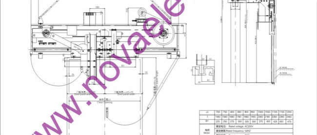 2 Panels Side Opening Vvvf Elevator Door Operator for Home Lift