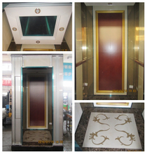 Decorative Etching Stainless Steel Elevator Cabin Decoration