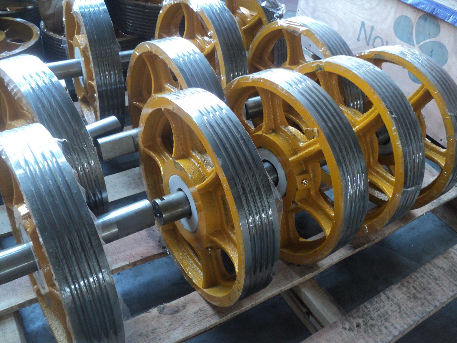 Elevator Traction Motor Deflector Sheave