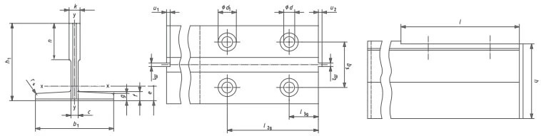 2023 High Quality Multiple Sizes T50/a T70-1/B T75-3/B T89/B T Type Elevator Guide Rails for Passenger Elevators