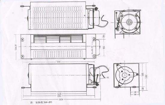 Elevator Electrical Spare Parts Small Motor Fan