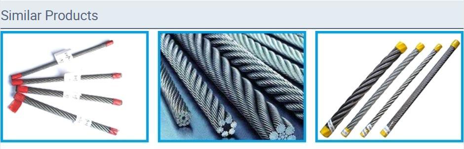High Quality Steel Wire Rope for Over Speed Governor and Traction Machine