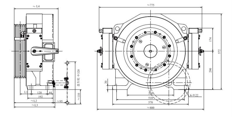Super Quality Good Performance Elevator Gearless Traction Machine with Cheap Price