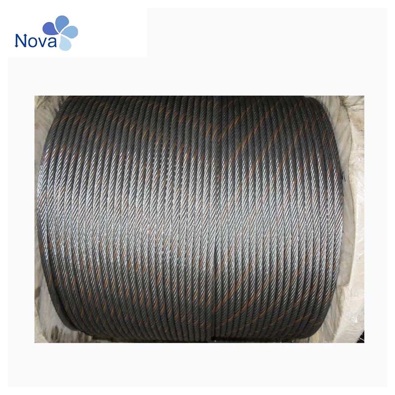 Elevator Lift Traction System Galvanized Steel Wire Rope