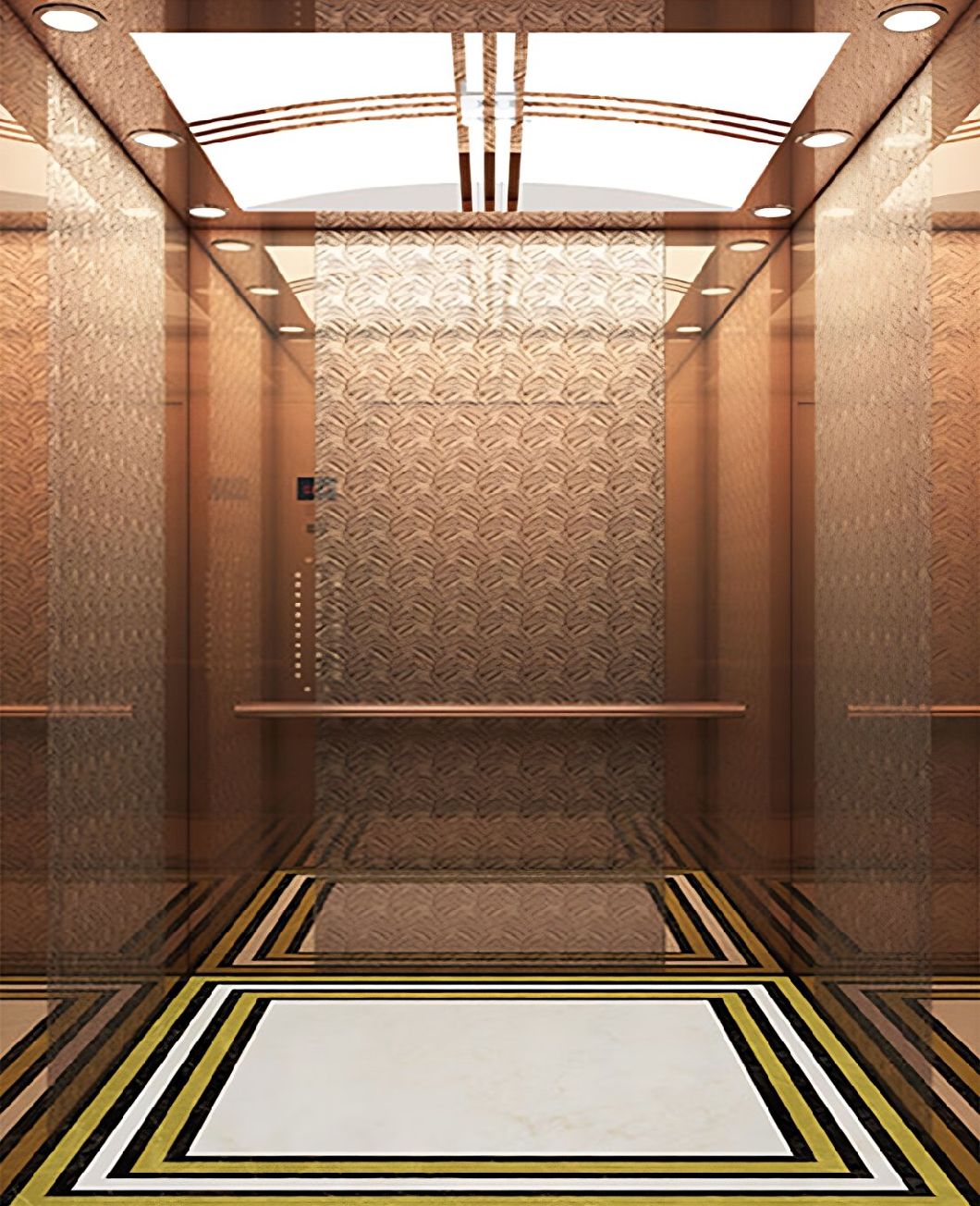 Elevator Stainless Steel Material Passenger Small Lift Elevator Finished Elevator Cabin