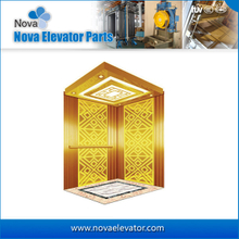 Mirror Etching Passenger Elevator 1.0m/S 630kg / Elevator Parts / Lift Cabin