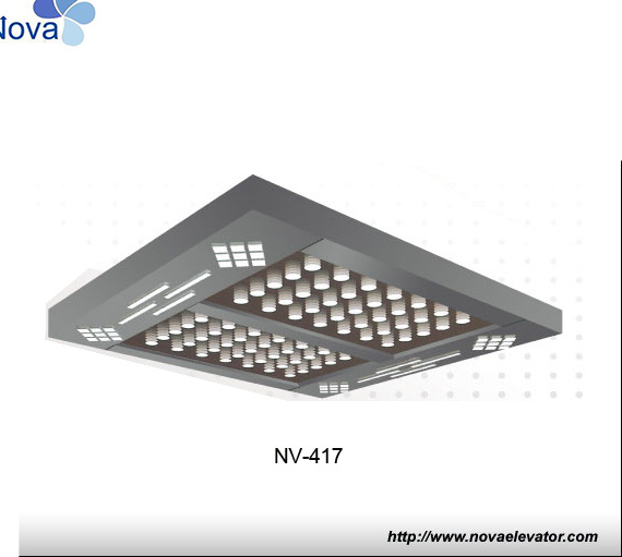 Hot Selling Elevator Cabin Decoration Lift Car Ceiling for Passenger Cabin with Light