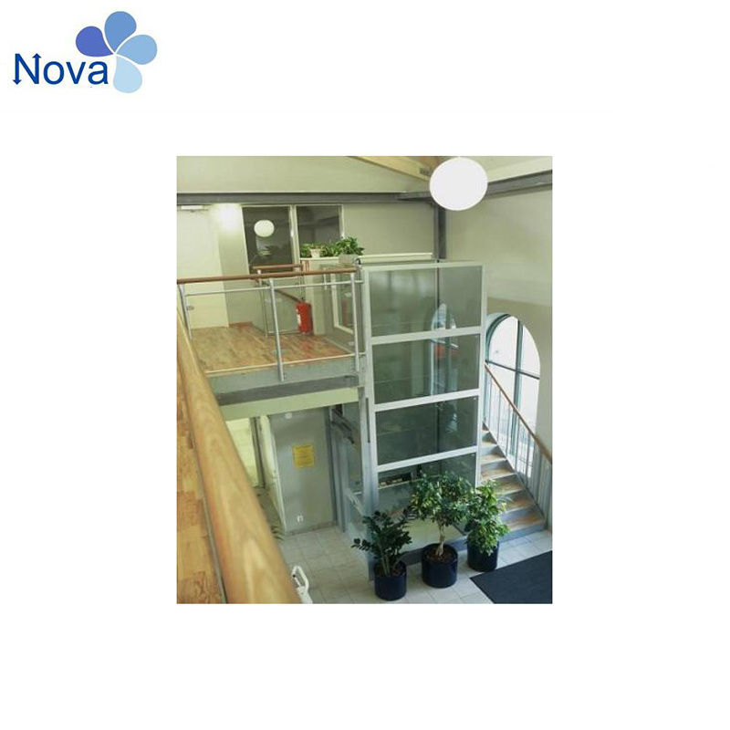 Low Noise Stable Glass Design Home Villa Used Passenger Elevator