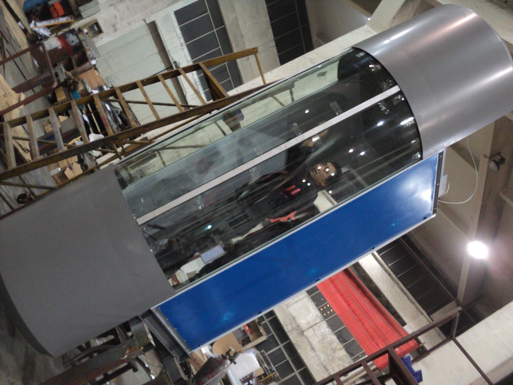 Luxury Golden Mirror Stainless Steel Passenger Elevator Lift Cabin