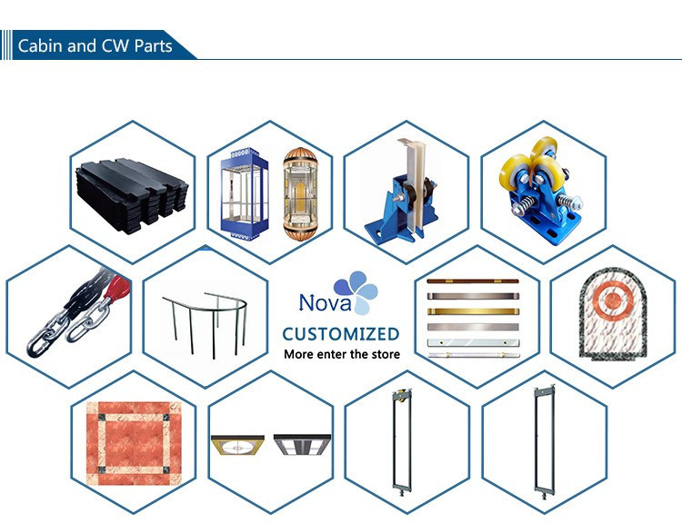 Microcomputer Frequency Control 1000kg Nova Elevator Spare Part Cabin Ceiling