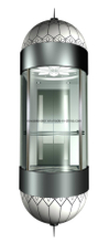 Glass Elevator Cabin with Decotative Cover