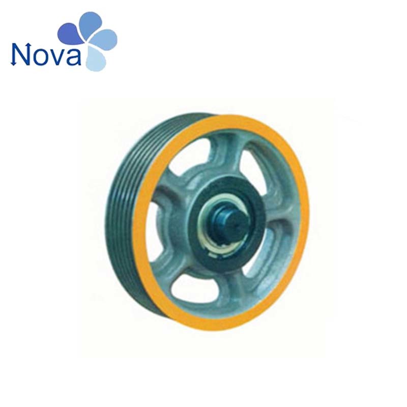 Elevator Parts Traction Motor Cast Iron Deflector Sheave