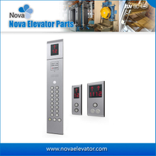Elevator Cop and Hop with Hairline Stainless Steel Finish
