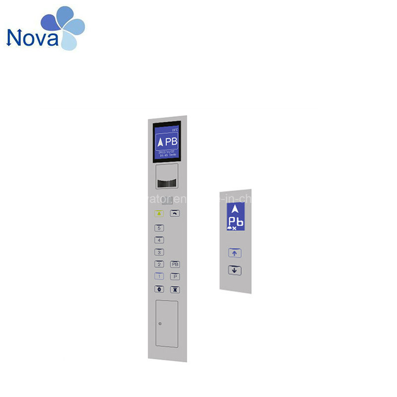 Hall Call Box Stainless Steel Microcomputer Frequency Control Elevator Parts Hall ...